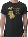 Shirtracer T-Shirt Willkommen im Club der alten Scke 50. Geburtstag Rot/Beige/Schwarz/Rosa/Gold/Dunkelgrün