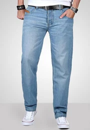 Straight-Jeans MM022 mit geradem Bein