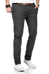 Maurelio Modriano Herren Designer Chino Stoff Hose Chinohose MM015 