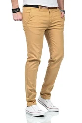 Maurelio Modriano Herren Designer Chino Stoff Hose Chinohose MM015 
