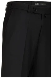 Aubi Stoffhose Perfect Fit Flat Front Modell 26 Schwarz/Dunkelgrau