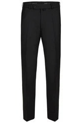 Aubi Stoffhose Perfect Fit Flat Front Modell 26 Schwarz/Dunkelgrau