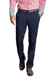 aubi: Stoffhose aubi Modern Fit Herren Sommer Hose Baumwollhose Ceramica Glencheck Modell 588