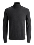 Jack & Jones Strickpullover JJEEMIL KNIT ROLL NECK Dark Grey Melange