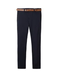 TOM TAILOR Denim Stoffhose Slim Chino Dunkelblau/Hellblau/Blau