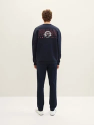 TOM TAILOR Denim Stoffhose Slim Chino Dunkelblau/Hellblau/Blau