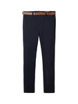 TOM TAILOR Denim Stoffhose Slim Chino Dunkelblau/Hellblau/Blau