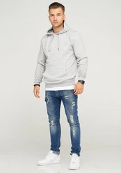 SOULSTAR Kapuzensweatshirt DAKAR Grau/Hellgrau