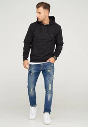 SOULSTAR Kapuzensweatshirt DAKAR Schwarz/Hellblau/Rosa/Dunkelgrau