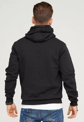 SOULSTAR Kapuzensweatshirt DAKAR Schwarz/Hellblau/Rosa/Dunkelgrau