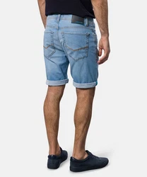 Pierre Cardin 5-Pocket Jeans PIERRE CARDIN LYON BERMUDA (34520) Blau/Hellblau/Pastell