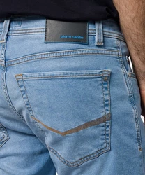 Pierre Cardin 5-Pocket Jeans PIERRE CARDIN LYON BERMUDA (34520) Blau/Hellblau/Pastell
