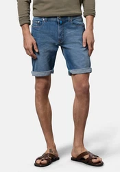 Pierre Cardin 5-Pocket Jeans PIERRE CARDIN LYON BERMUDA (34520) Blau/Hellblau