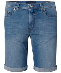 Pierre Cardin 5-Pocket Jeans PIERRE CARDIN LYON BERMUDA (34520) Blau/Hellblau