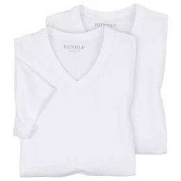 V-Shirt bergren T-Shirts V-Ausschnitt wei Doppelpack Jack