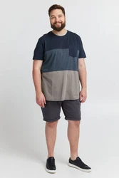 !Solid T-Shirt SDMingo Dunkelblau/Grau