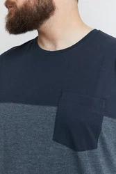 !Solid T-Shirt SDMingo Dunkelblau/Grau