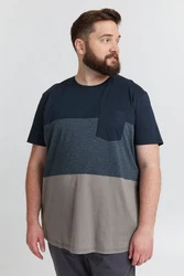 !Solid T-Shirt SDMingo Dunkelblau/Grau