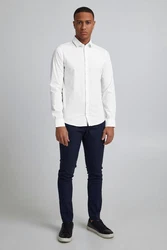 Casual Friday Businesshemd 'Palle' Weiß/Creme/Grau