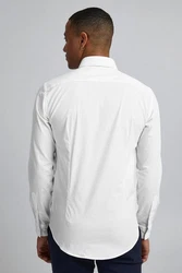 Casual Friday Businesshemd 'Palle' Weiß/Creme/Grau