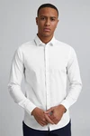 Casual Friday Businesshemd 'Palle' Weiß/Creme/Grau