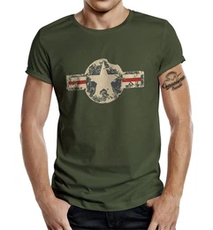 T-Shirt US Army USAF Military Look