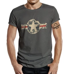 T-Shirt US Army USAF Military Look