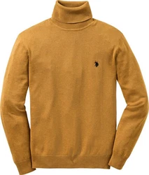 U.S. Polo Assn Rollkragenpullover Gelb