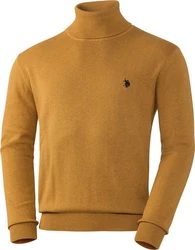U.S. Polo Assn Rollkragenpullover Gelb