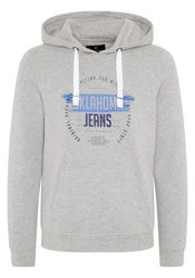 Oklahoma Jeans Kapuzensweatshirt Grau/Hellblau/Blau