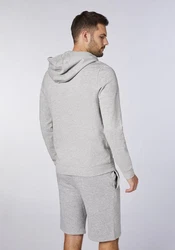 Oklahoma Jeans Kapuzensweatshirt Grau/Hellblau/Blau