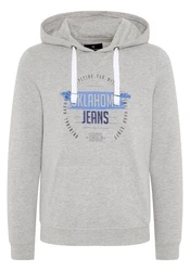 Oklahoma Jeans Kapuzensweatshirt Grau/Hellblau/Blau