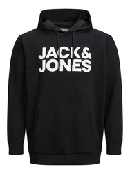 Jack & Jones Plus Sweatshirt JJEcorp Schwarz (6480)