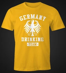 MoonWorks Print-Shirt Deutschland Herren T-Shirt Germany Drinking Team Bier Adler Fun-Shirt 