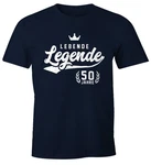 MoonWorks Print-Shirt Herren T-Shirt Lebende Legende Athletic Krone mit Print Lila/Dunkelblau/Gelb/Hellblau/Blau MoonWorks Print-Shirt Herren T-Shirt Lebende Legende Athletic Krone mit Print Lila/Dunkelblau/Gelb/Hellblau/Blau