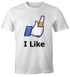 MoonWorks Herren Print-Shirt I like beer 