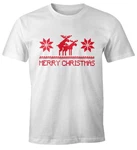 MoonWorks Print-Shirt Weihnachten Merry Christmas Fun-Shirt 