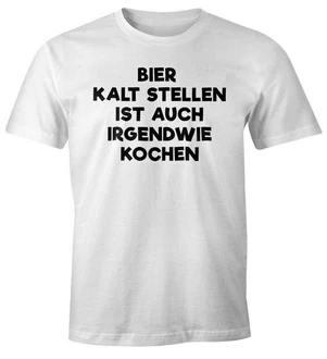 MoonWorks Print-Shirt Bier kaltstellen ist auch irgendwie kochen Creme/Grau/Dunkelgrau/Rot MoonWorks Print-Shirt Bier kaltstellen ist auch irgendwie kochen Creme/Grau/Dunkelgrau/Rot