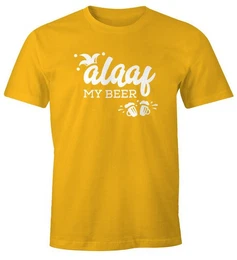 Print-Shirt Herren T-Shirt Alaaf My beer Wortspiel Fasching Fastnacht Kostm Karneval Verkleidung lustig Fun-Shirt Faschings-Shirt mit Print