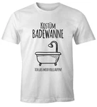 MoonWorks Print-Shirt Herren T-Shirt Fasching Kostüm Ich lass mich volllaufen Verkleidung Faschings-Shirt Weiß/Beige/Grau/Creme