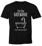 MoonWorks Print-Shirt Herren T-Shirt Fasching Kostüm Ich lass mich volllaufen Verkleidung Faschings-Shirt Beige/Weiß/Braun/Rot/Schwarz