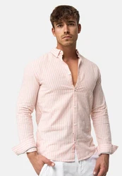 Indicode Langarmhemd Brayden Rosa