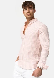 Indicode Langarmhemd Brayden Rosa