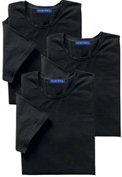 Stroendberg T-Shirt (3er-Pack) Klassiker Schwarz/Dunkelblau