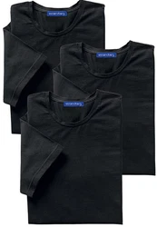 Stroendberg T-Shirt (3er-Pack) Klassiker Schwarz/Dunkelblau