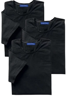 Stroendberg T-Shirt (3er-Pack) Klassiker Schwarz/Dunkelblau