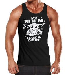 Tanktop Herren Tanktop Parodie Spruch Das mi mi mi stark in dir ist Fun-Shirt Achselshirt mit Print