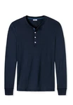 SCHIESSER REVIVAL T-Shirt Herren Shirt Karl Heinz Dunkelblau/Blau