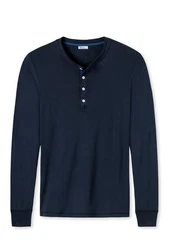 SCHIESSER REVIVAL T-Shirt Herren Shirt Karl Heinz Dunkelblau/Blau