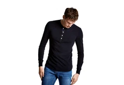 SCHIESSER REVIVAL T-Shirt Herren Shirt Karl Heinz Dunkelblau/Schwarz